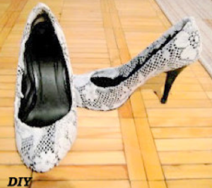 DIY:: Lace Heels
