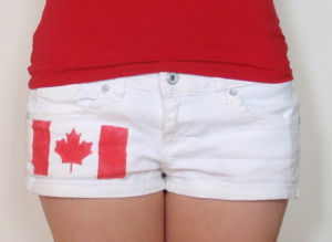 DIY :: Canada Day Shorts