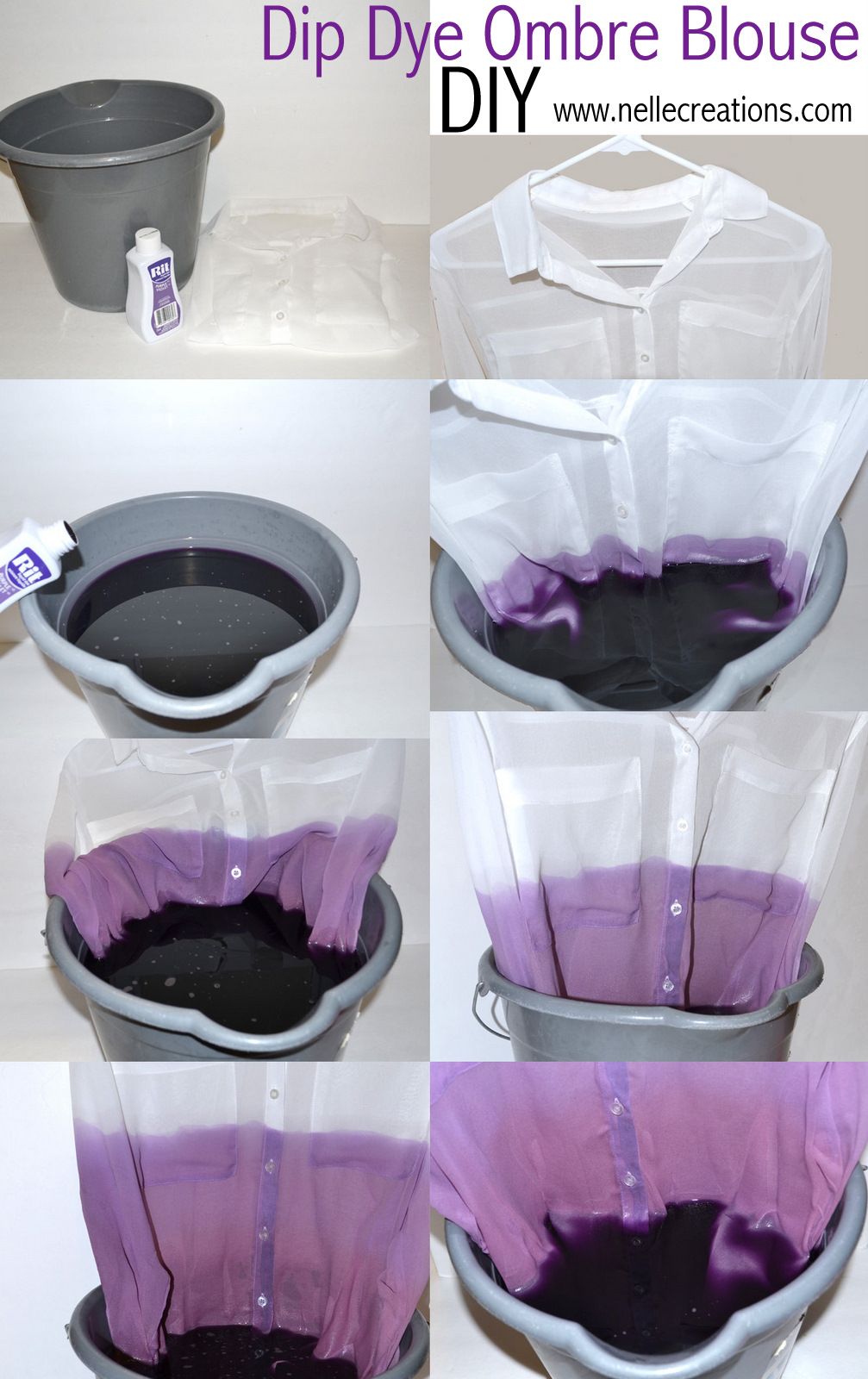 DIY-Dip-Dye-Ombre-Purple-White-Blouse-1
