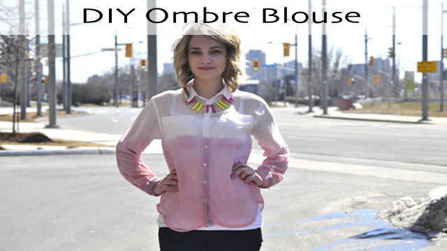Create a Dip Dye Ombre Blouse for Spring