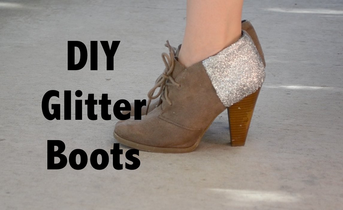 YouTube :: DIY Glitter Boots
