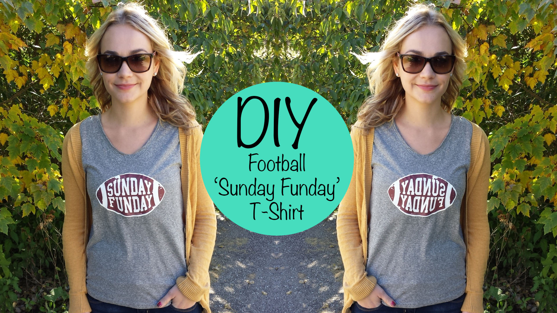 YouTube :: DIY Football 'Sunday Funday' T-Shirt