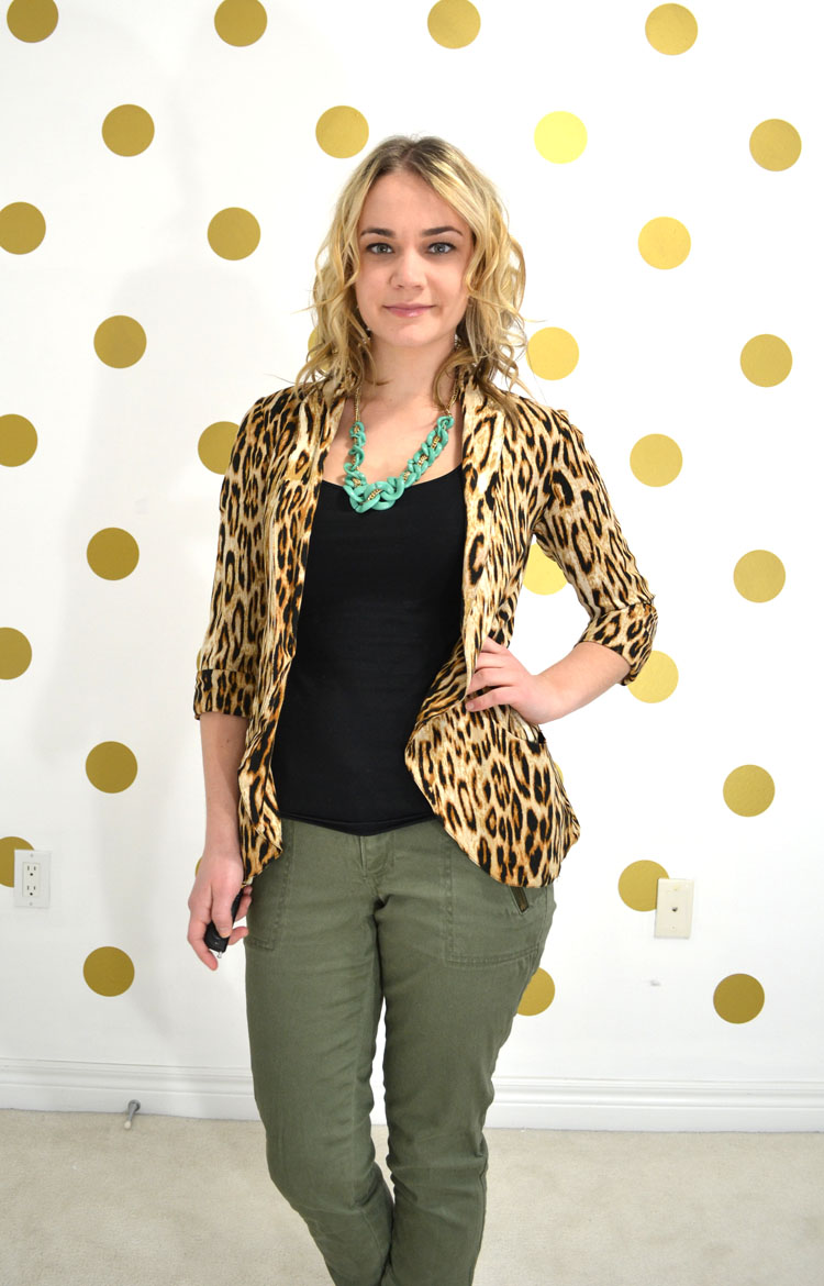 Leopard and Army Green