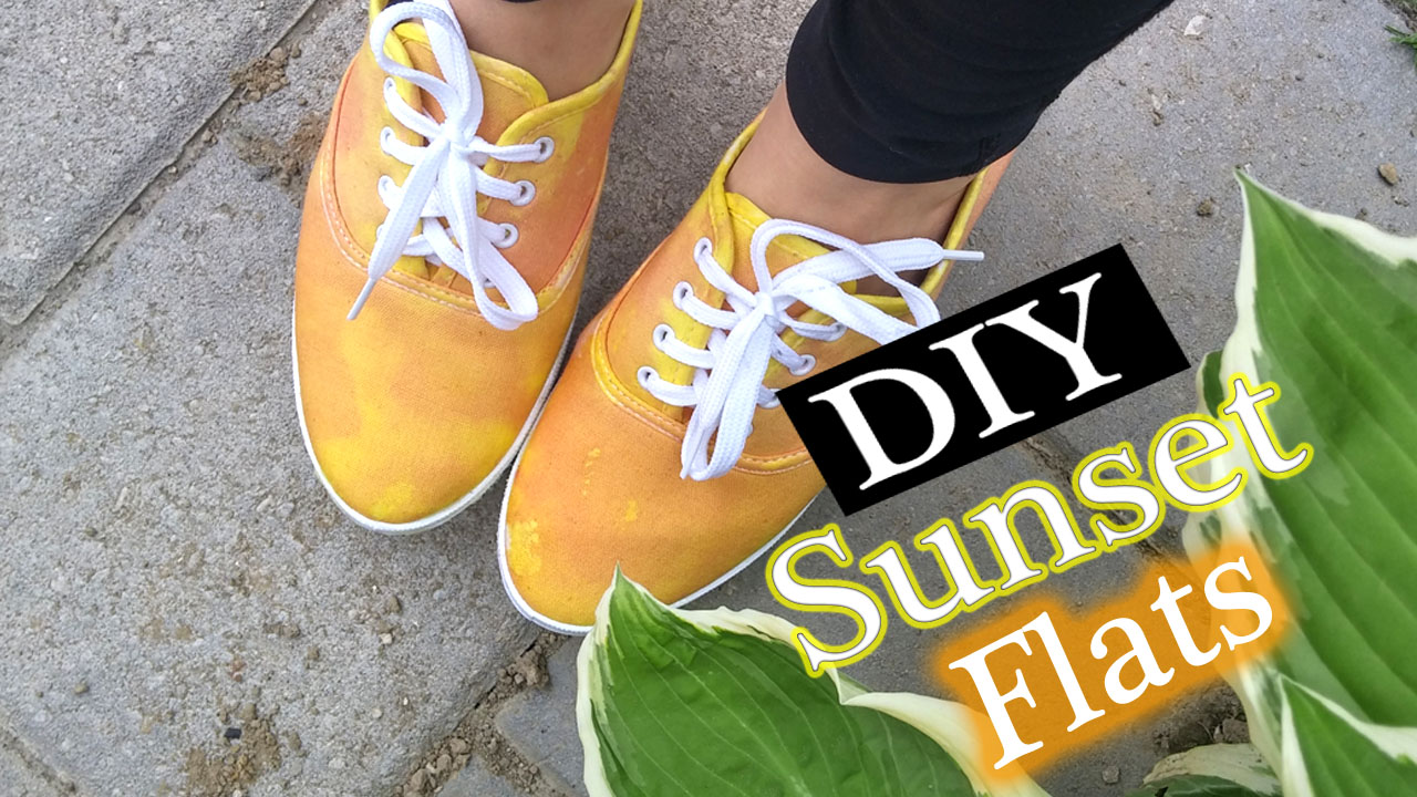 YouTube :: DIY  Sunset Inspired Summer Shoes