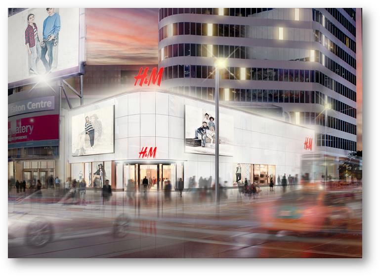 H&M canada renovations, H&M Eaton Centre renovations, H&M largest locations, when will the new H&M canada store open, H&M home collection, when will the H&M home collection open, H&M Toronto Eaton Centre renovations