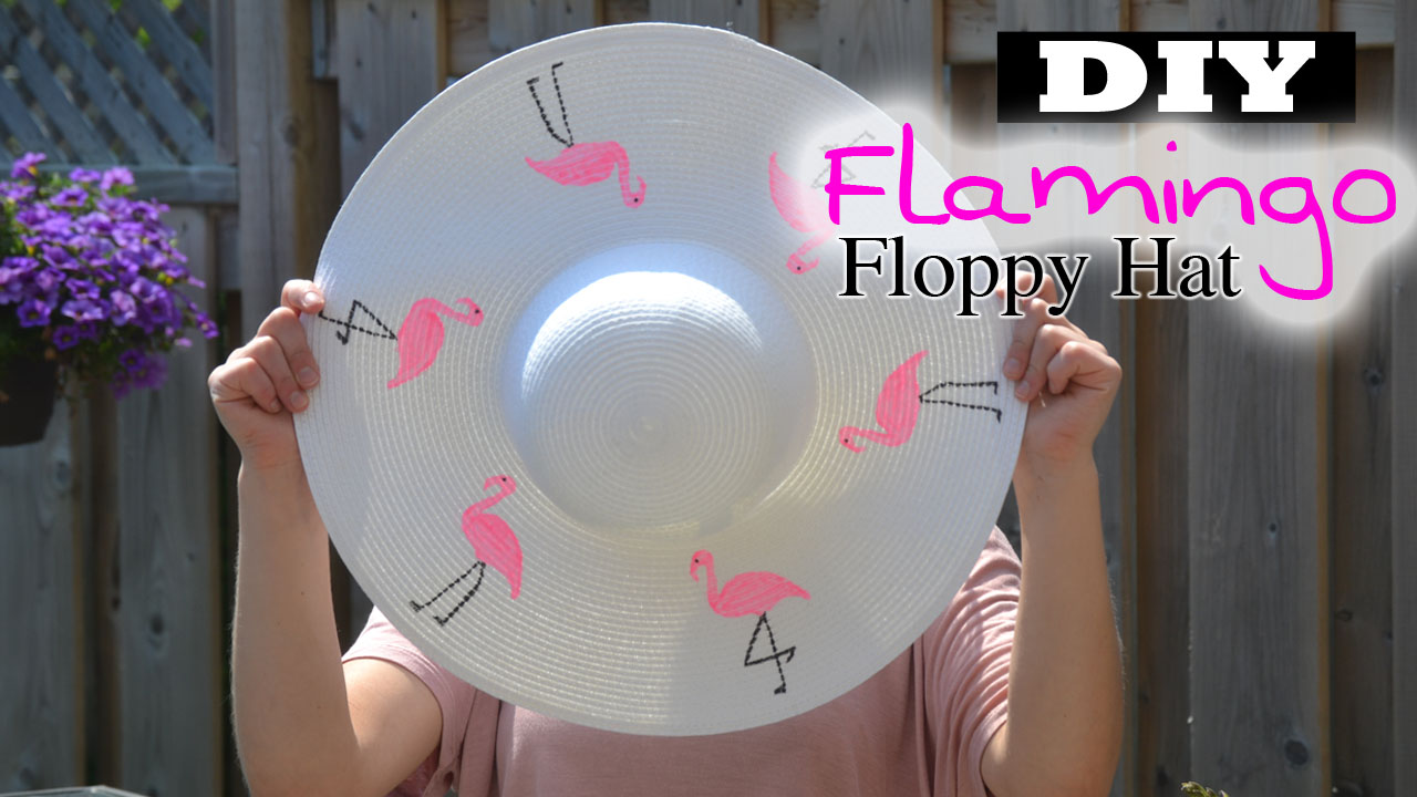 DIY Flamingo Printed Summer Hat