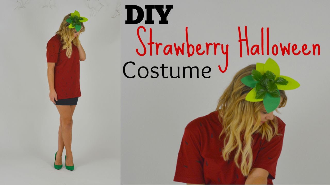 YouTube :: Last Minute Strawberry Halloween Costume
