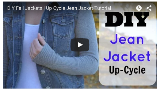 DIY Jean Sweater Jacket | YouTube