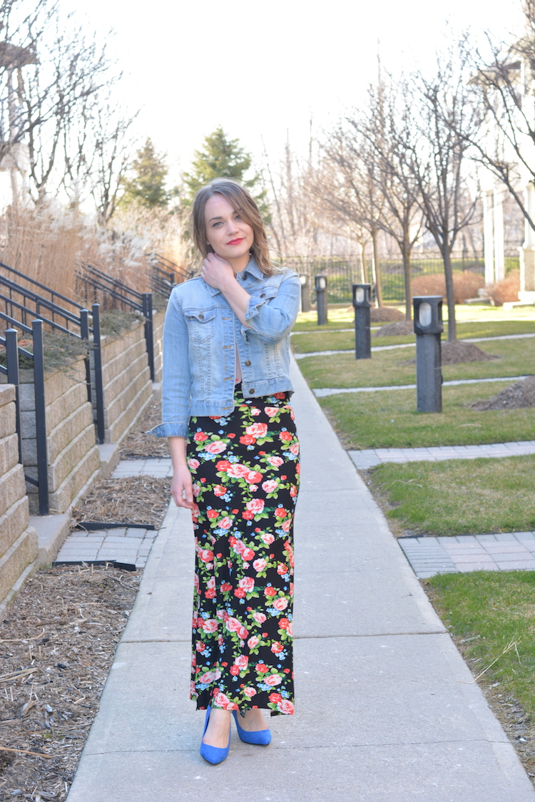 Floral Skirt Styled Two Ways