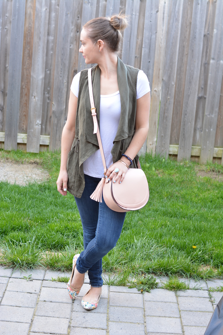 Green Army Vest for Summer | OOTD