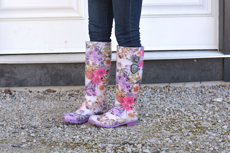 Styling Floral Rainboots