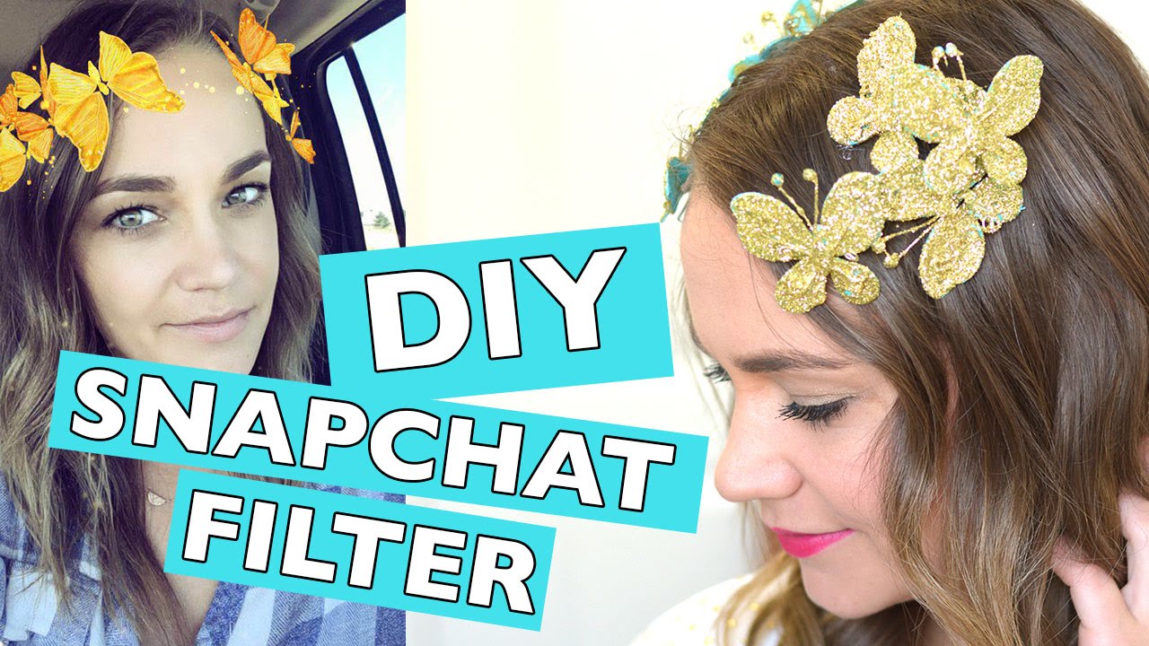 DIY Gold Butterfly Snapchat Filter Tutorial