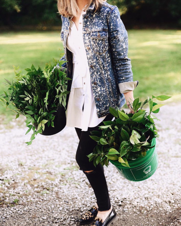 DIY White Gold Jean Jacket