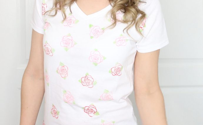 The Final Rose Bachelor Shirt | DIY Rose Stamped Shirt