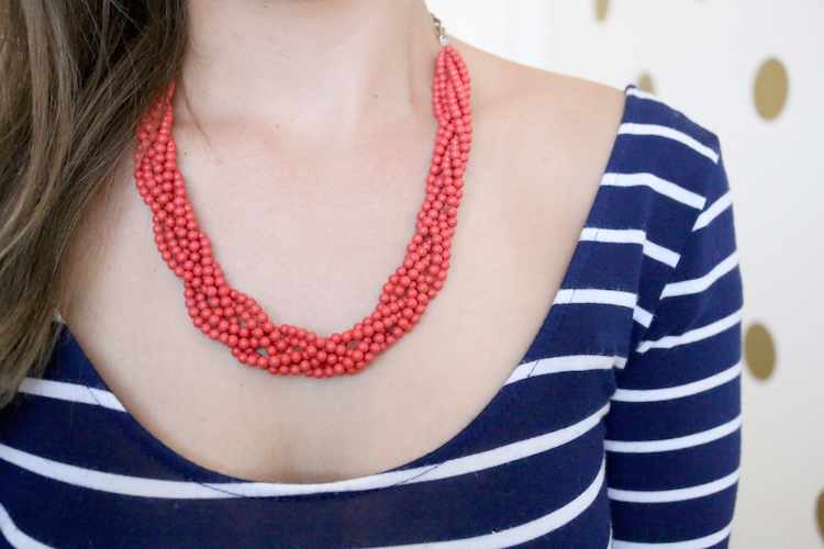 DIY Braided Beaded Necklace