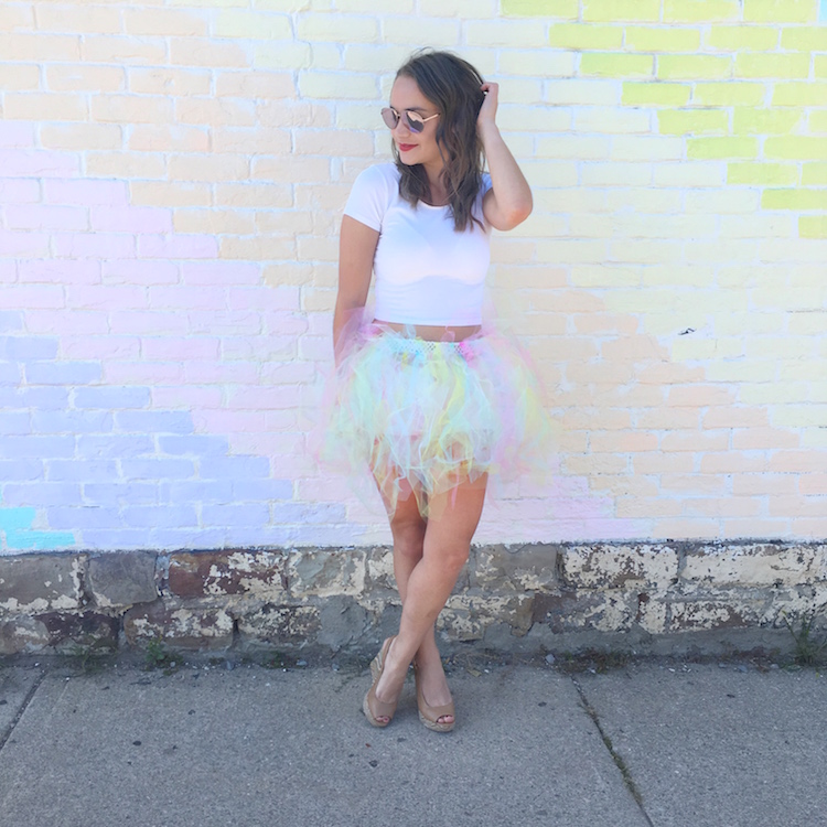 DIY Rainbow Tulle Skirt Tutorial | DIY Lifestyle Blog