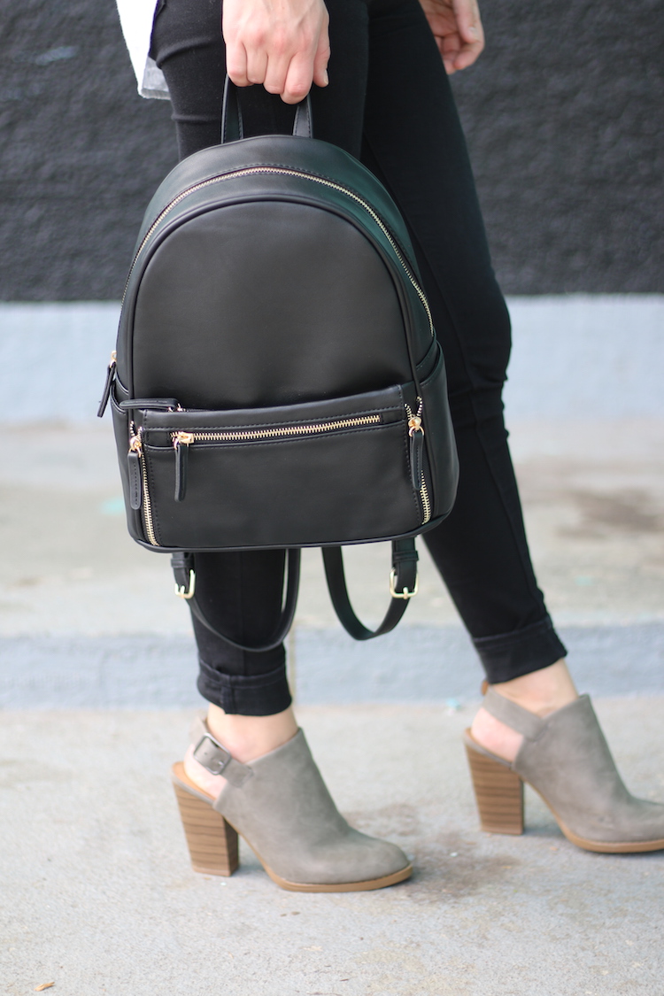 Black Fashion Backpack