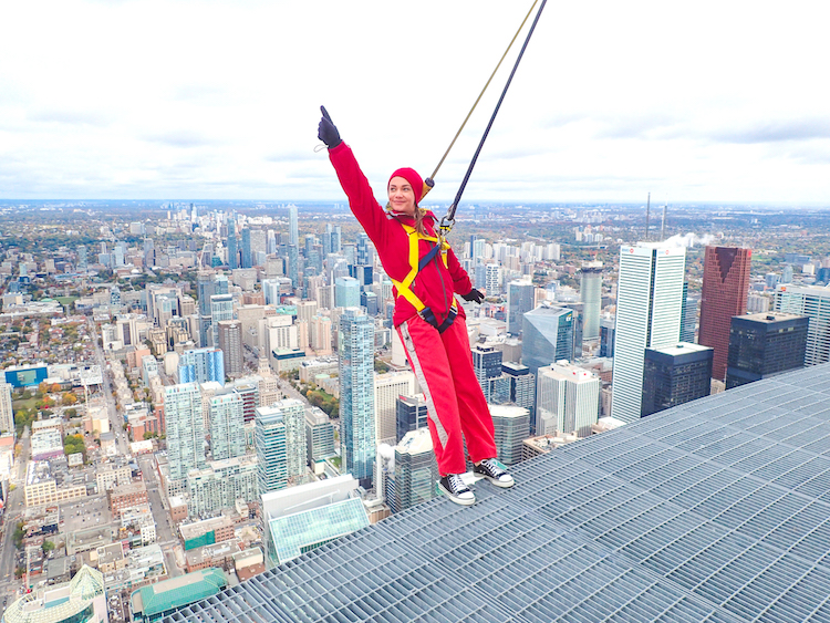 Walking on the CN Tower Edge Walk