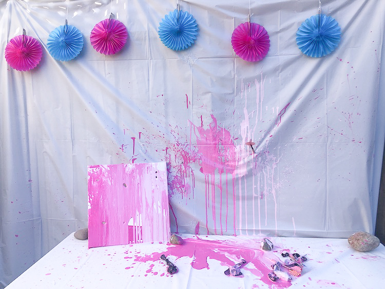 Creative Gender Reveal Idea with Paint | Easy and Fun