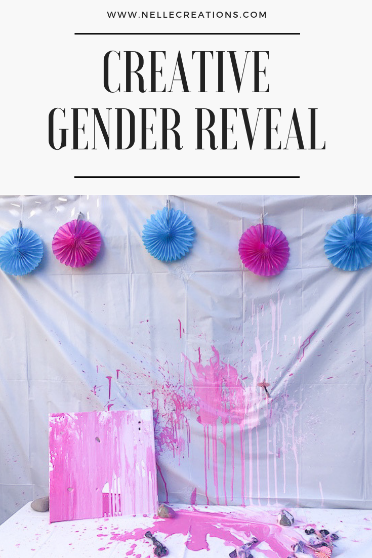 Creative Gender Reveal Idea with Paint | Easy and Fun