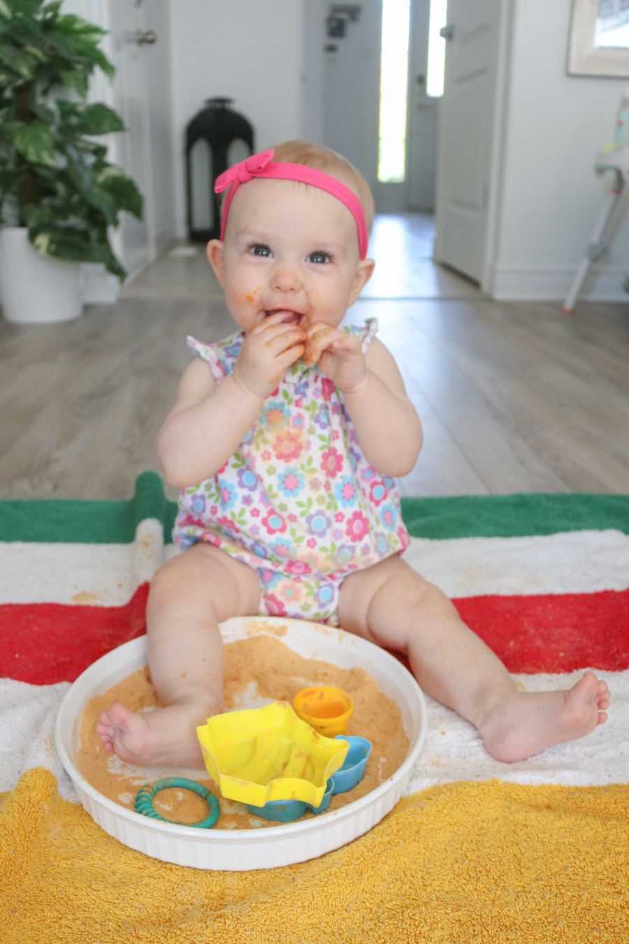 DIY Edible Sand Sensory Play Idea